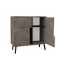 Hanah Home Darien - Gordion Marble, Black Wood